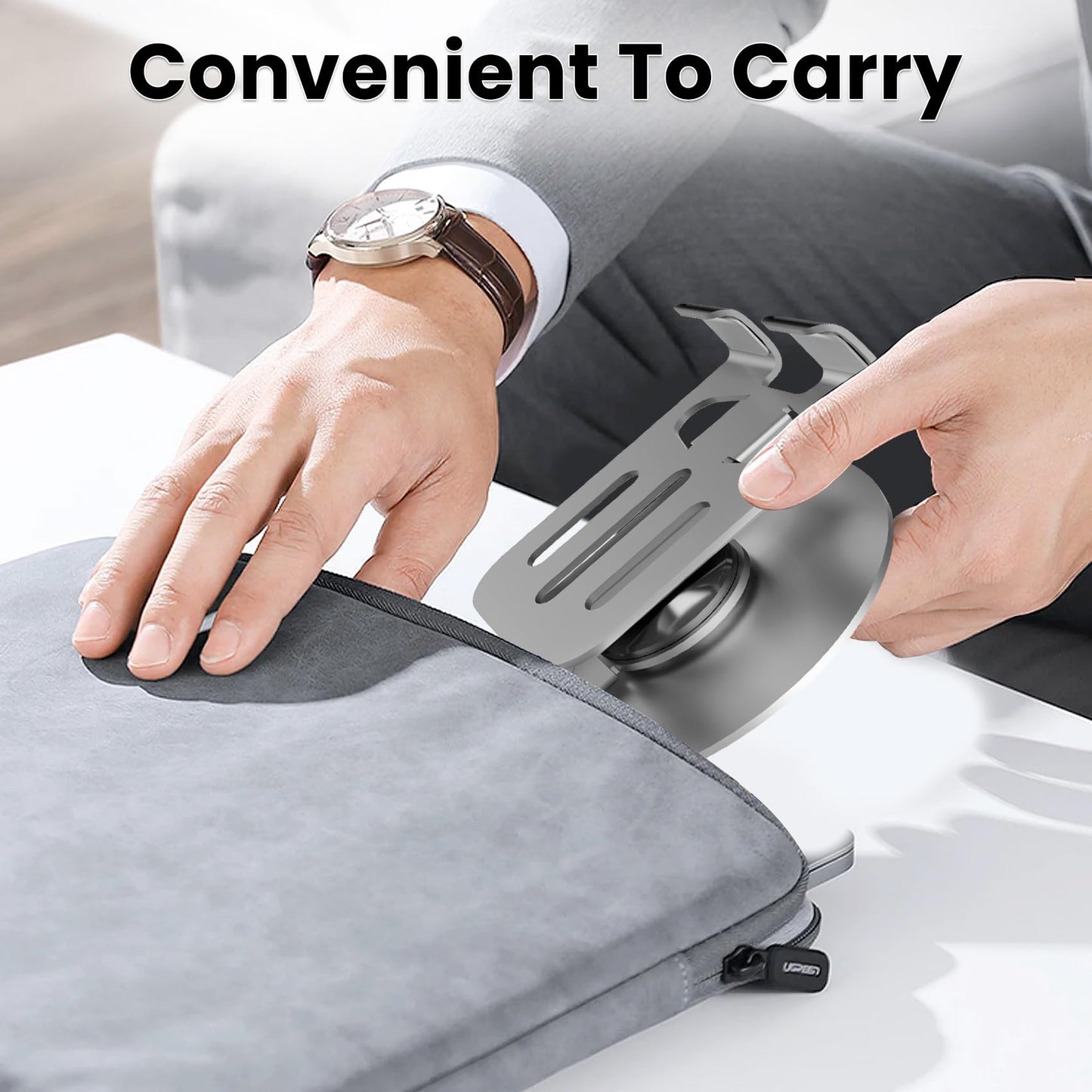 Metal Phone Stand, 720° Rotatable, Multi-Angle, Non-Slip, Fits All Phones